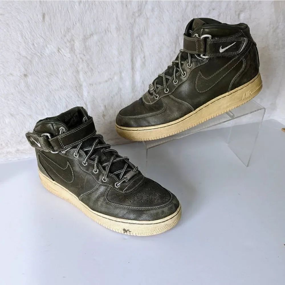 Nike Air Force 1 Premium Work Boot Dark Green Men's Size 9.5